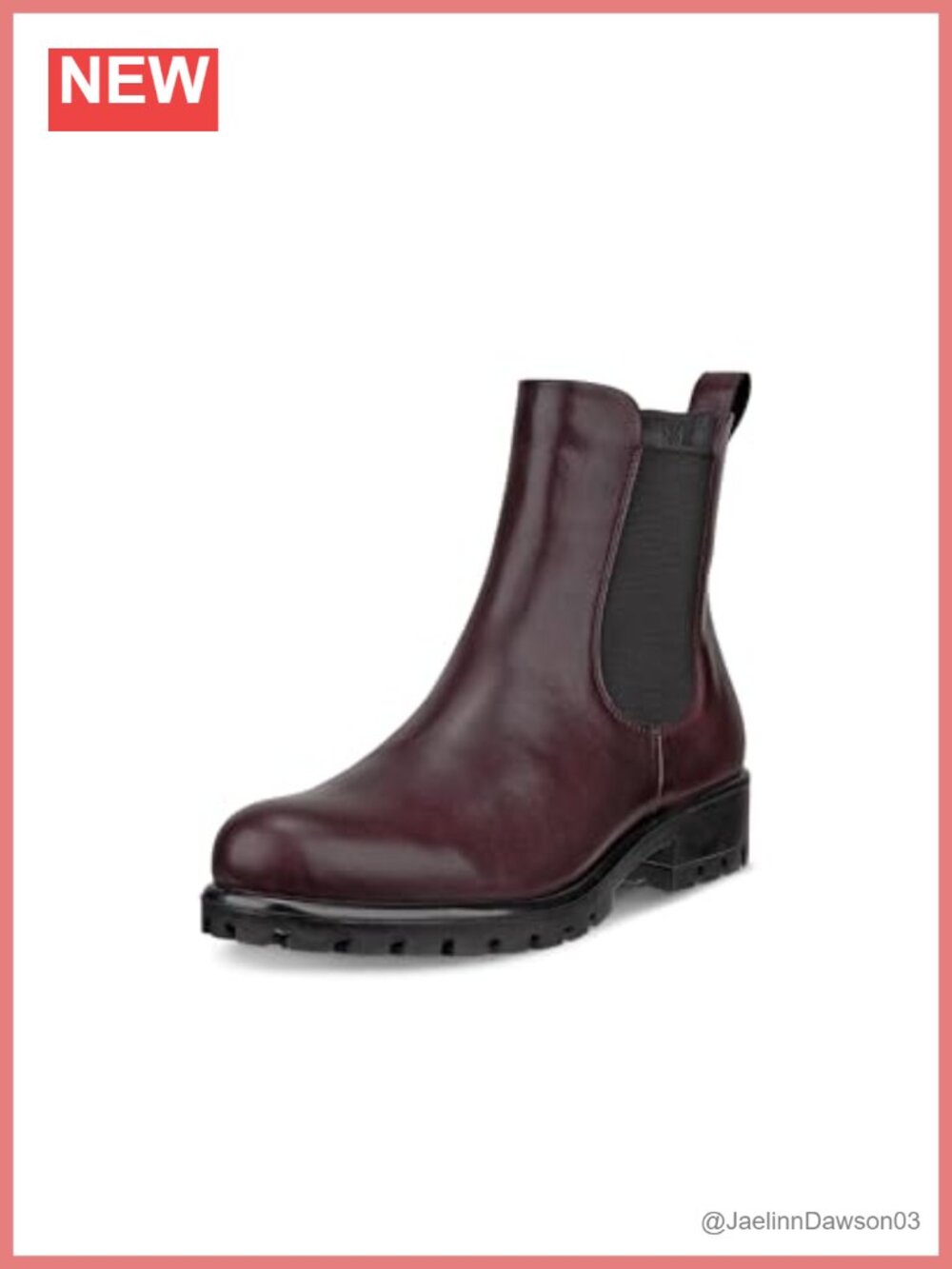 ECCO Women's Modtray Leather Chelsea Ankle Boots Pull-On